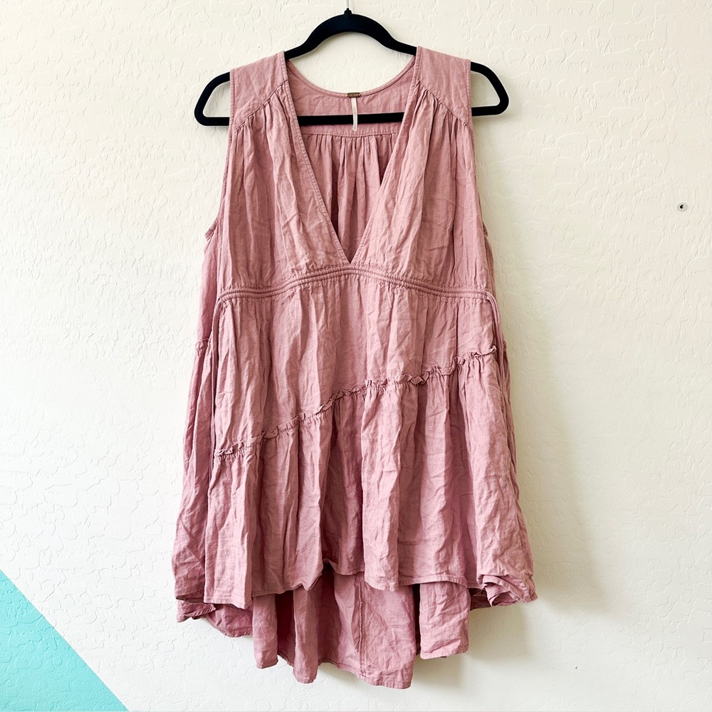Free People Dusty Rose Sleeveless Tunic